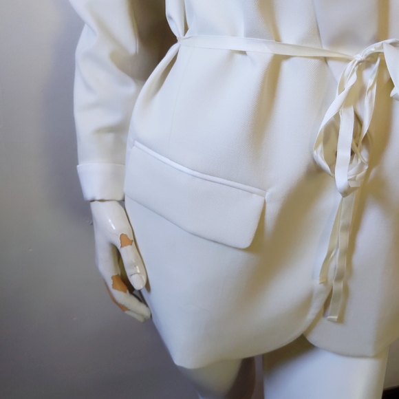 Rare! J Crew Collection Shawl Collar Off White Tuxedo Blazer 8 - Picture 5 of 10